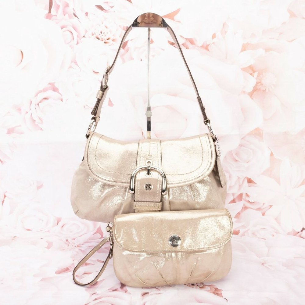 Coach Metallic Shoulder Bag